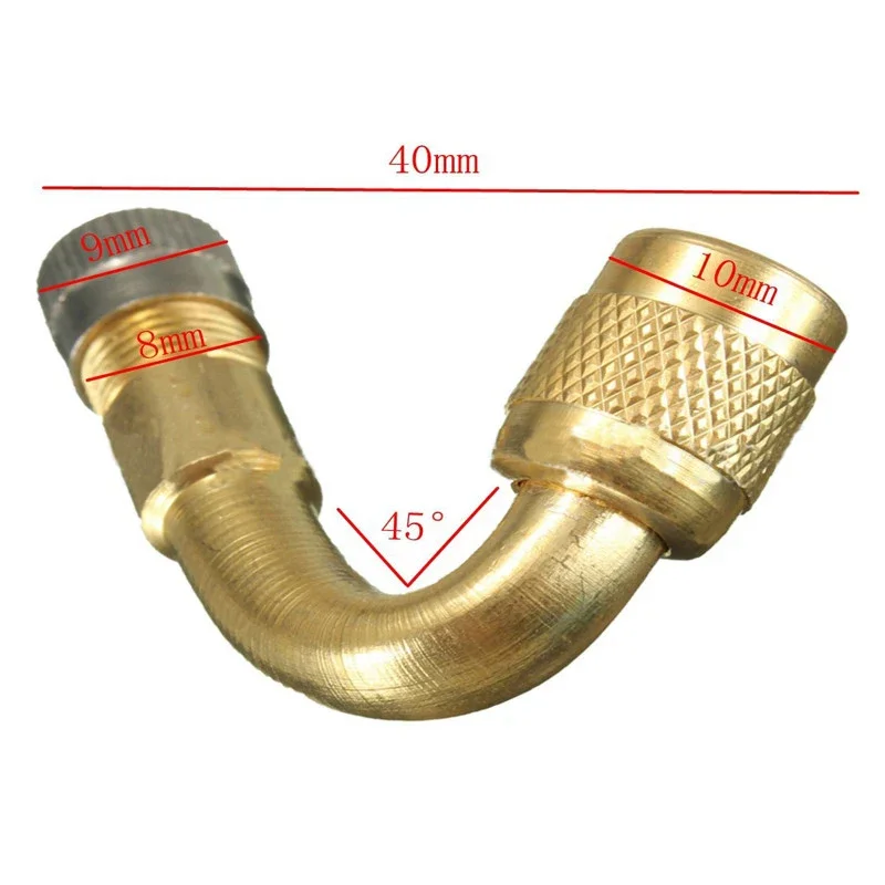 Car Motorcycle Tire Valve Extension Rod Inflatable Tube Brass 45/90/135 Degree valve Rod Inflatable Nozzle Auto Moto Accessories