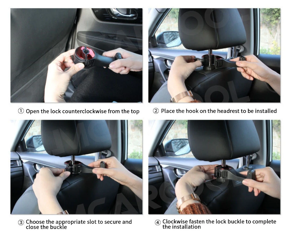 1 قطعة سيارة مسند الرأس بالمقعد الخلفي حامل خطاف شماعات السيارة المحمولة شماعات تخزين هوك حامل هاتف السيارات السحابة كليب الأحمر اكسسوارات