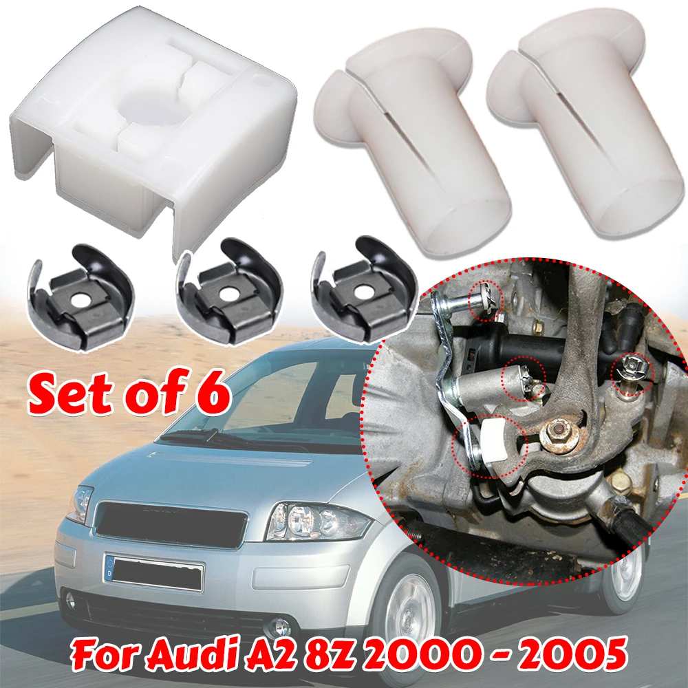 

For Audi A2 8Z 2000 2001-2005 Gear Selector Wiring Lock Washer Shift Relay Lever Slide Bushing Kit Sliding Shoe Bearing Socket