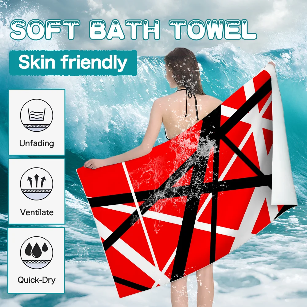 V-Van-Halens Band Towel Ultra Soft Absorbant Quickdry Large Beach Towels Personalized Gym Sport Bath Towels