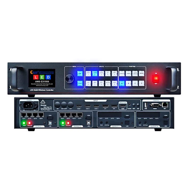 EX1000 Amoonsky 4K LED-контроллер со встроенной картой отправки Novastar, аналог MSD600 для VX1000 VX100Pro