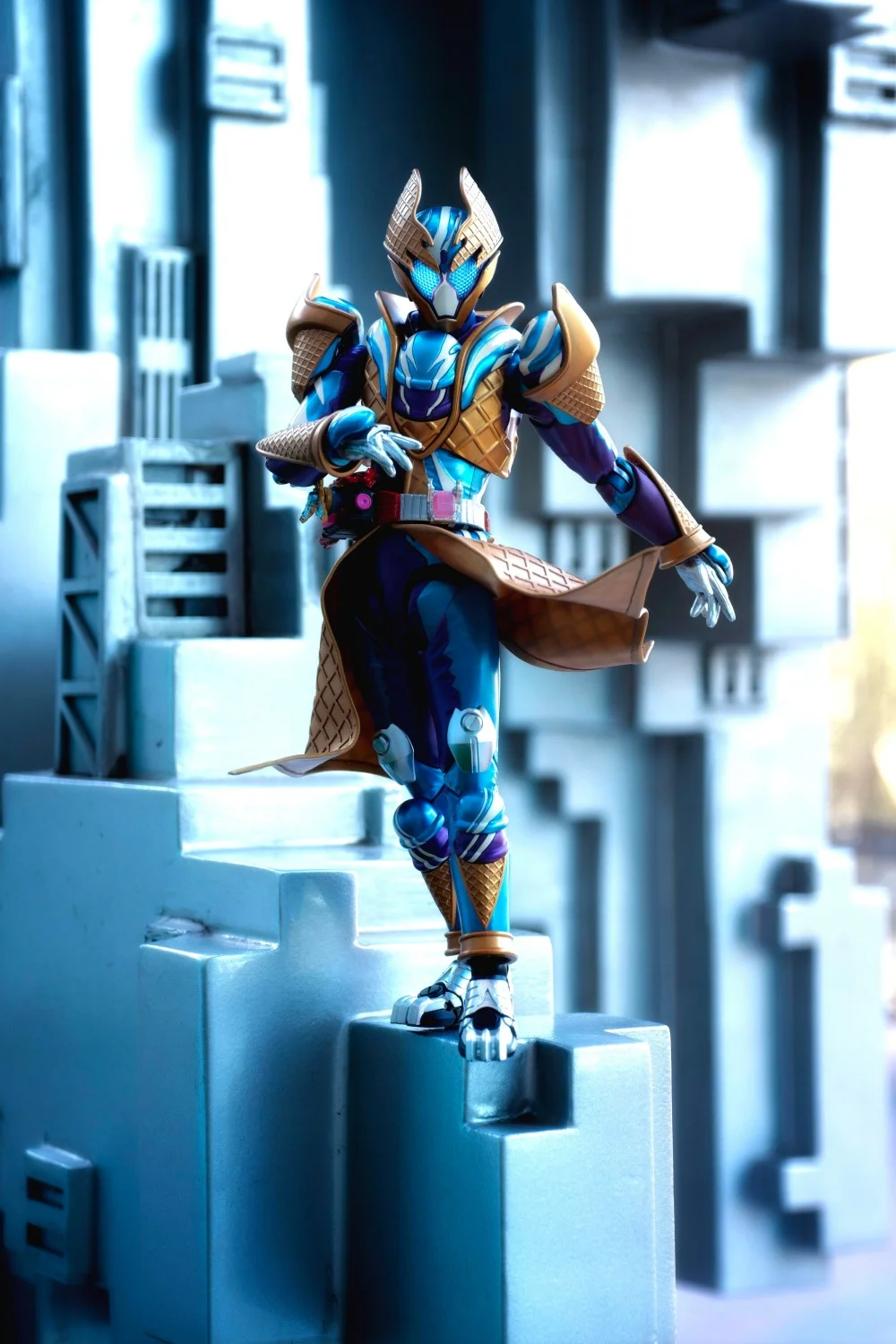 【Apenas Vestuário】Acessórios de saia dourada miniatura feitos à mão em escala 1/12 Kamen Rider Plus para modelo de corpo de figura de ação shf