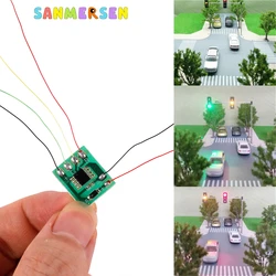 HO N Scale Model Electric Circuit Board Traffic Light Signal Model HO Scale Train Railway Miniatures DIY Models Scenes