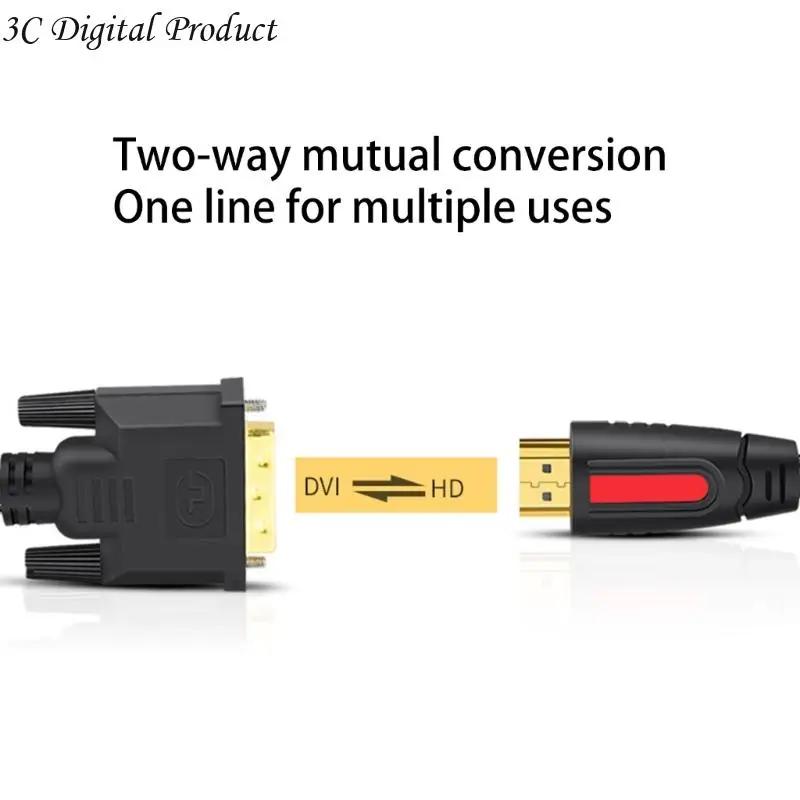 HD4K HDTV-совместимый с DVI ДИБКИЙСКИЙ КАБЕЛЬНЫЙ КАБЕР КАБЕЛА 4,92 фута для проекторов Q84A