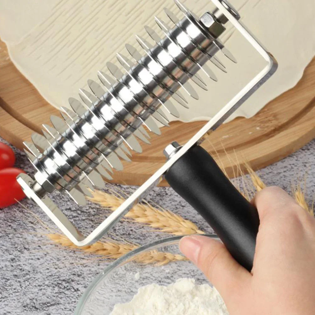 Bild 6: 1Pcs Teig Gitter Roller Edelstahl Küche Gadget DIY Backen Werkzeug für Pie Cookie Brot Gebäck Machen Liefert