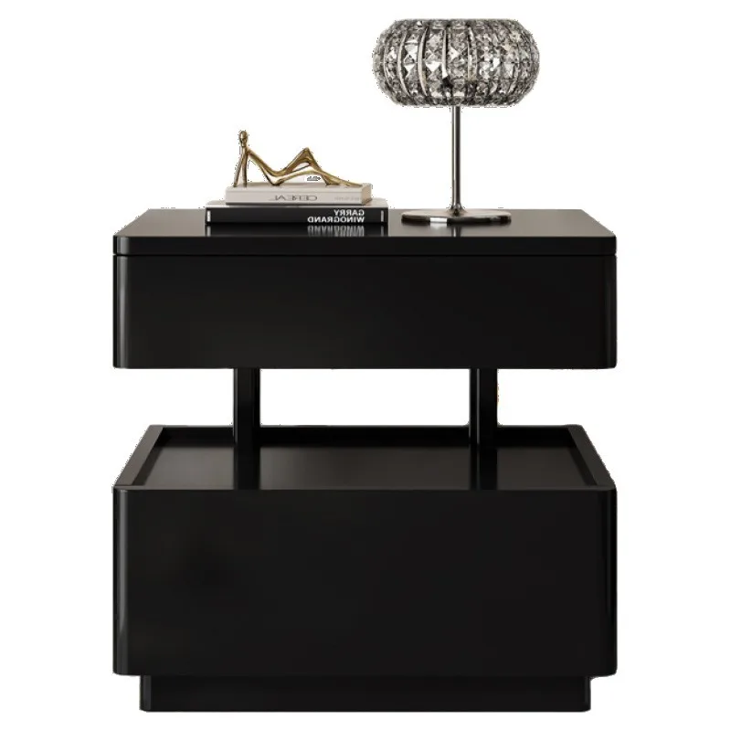 Прикроватная тумбочка из массива дерева, небольшой светильник для спальни, роскошный подвесной прикроватный шкаф для хранения вещей