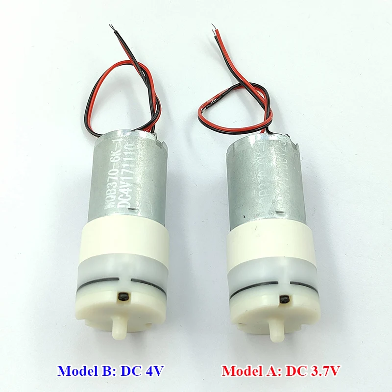 Small Mini 370 Motor Air Pump DC 3V 3.7V 4V Micro 27mm Oxygen Pump Inflator Pressure Pump DIY Aquarium Fish Tank Monitor
