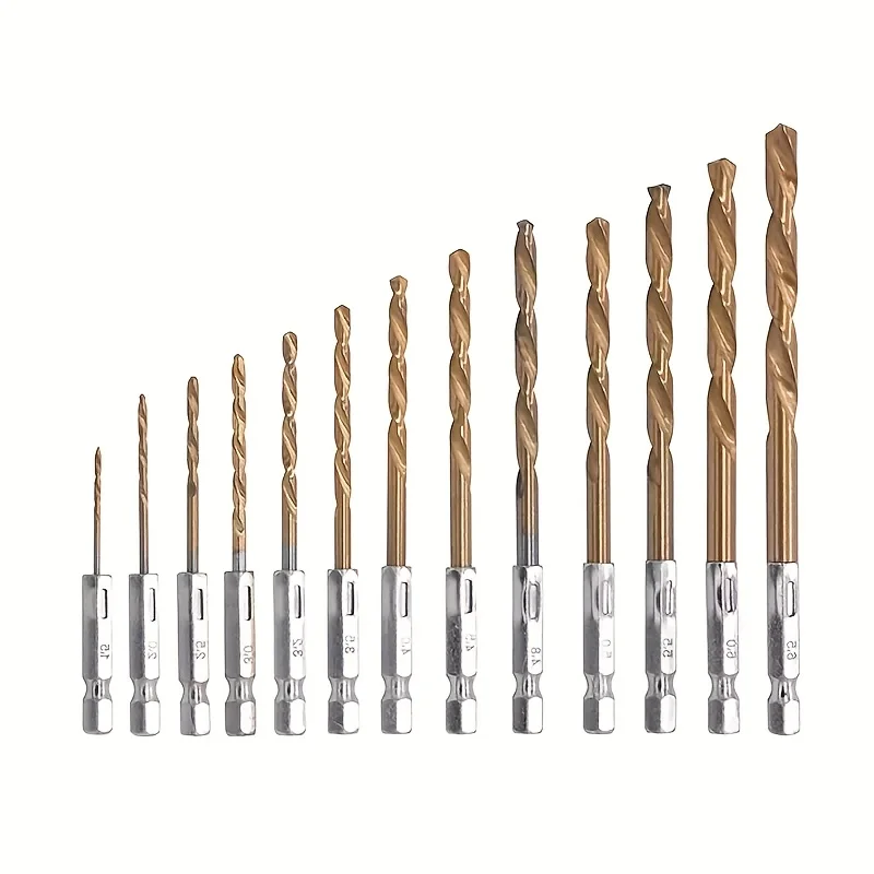Bitsatz aus Titanstahl – 13-teiliges 1/4 Sechskantschaft-Schnellwechsel-Schlagschrauber-Bits-Set für Metall, Holz und Kunststoff – Detail 7