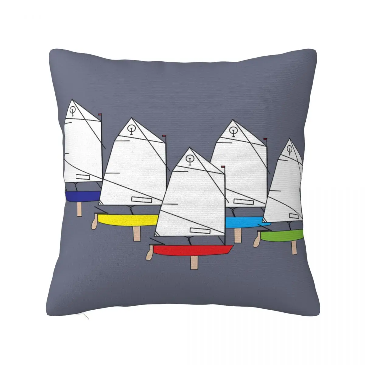 1Piece Pillowcase Cover For Bedroom guest room children's room recreational vehicle vacation home Optimist Sailing Dingy