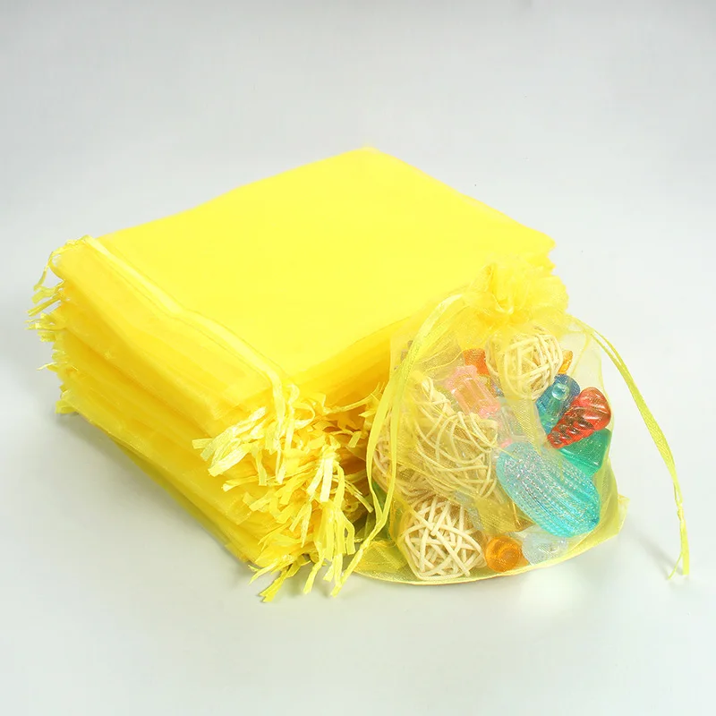 7x9 50 Stück Elegante Transparente Organza-Geschenktüten mit Kordelzug für Kosmetik, Parfüm, Bastelarbeiten und Kleine Geschenkverpackungen – Detail 13