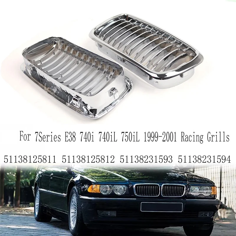 

Lasting Racing Grills Front Hood Kidney Grilles Front Kidney Grilles 51138125811 For BMW Grilles 51138231593