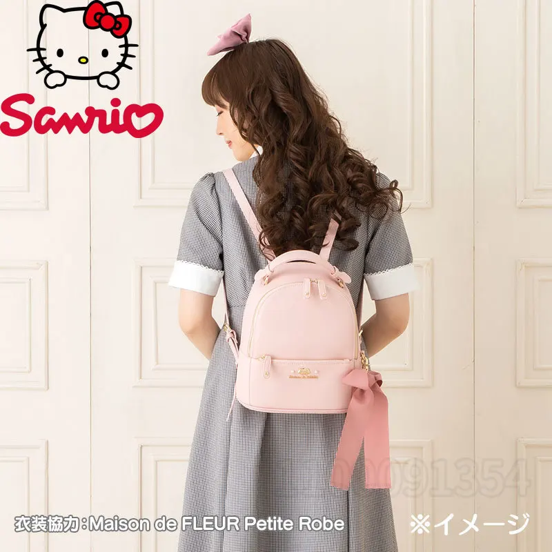 Sanrio Kuromi\'s New Women\'s Backpack Luxury Brand Original Cartoon Cute Mini Backpack High Quality Fashion Girls\' School Bag