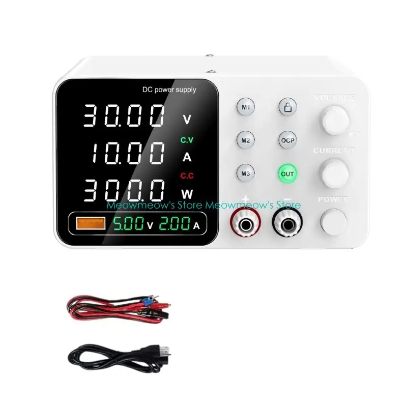 다양한 전기 테스트 요구에 맞는 0~30/60/120V의 넓은 입력 전압 범위와 US 플러그를 갖춘 W91A 전원 공급 장치