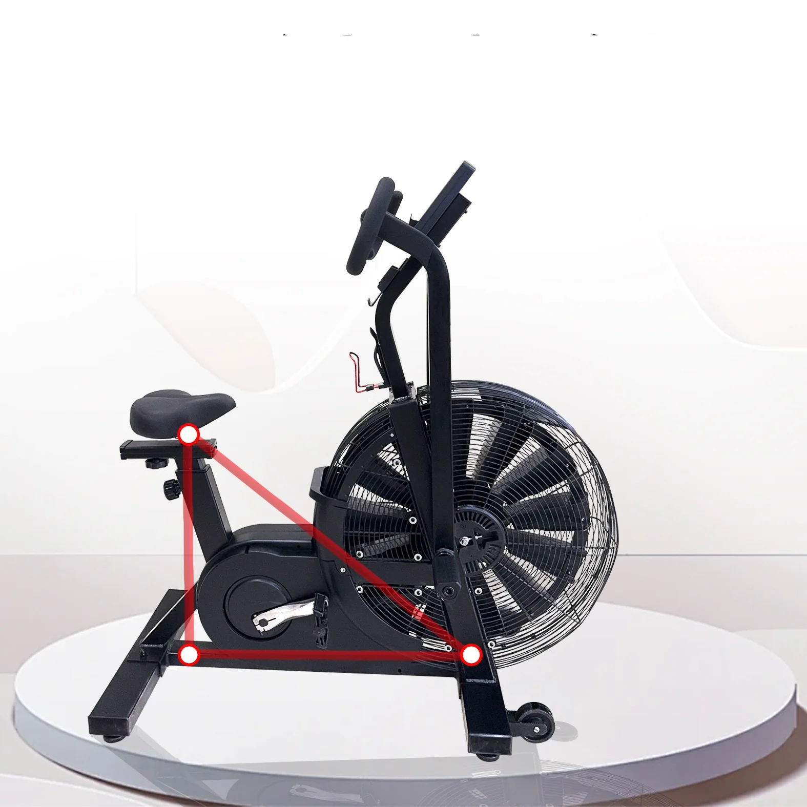 2026 Customized Wholesale Price Equipment Fitness Cardio Air Bike For Gym Commercial Use Gym Sport Spin Bikepromote Sales