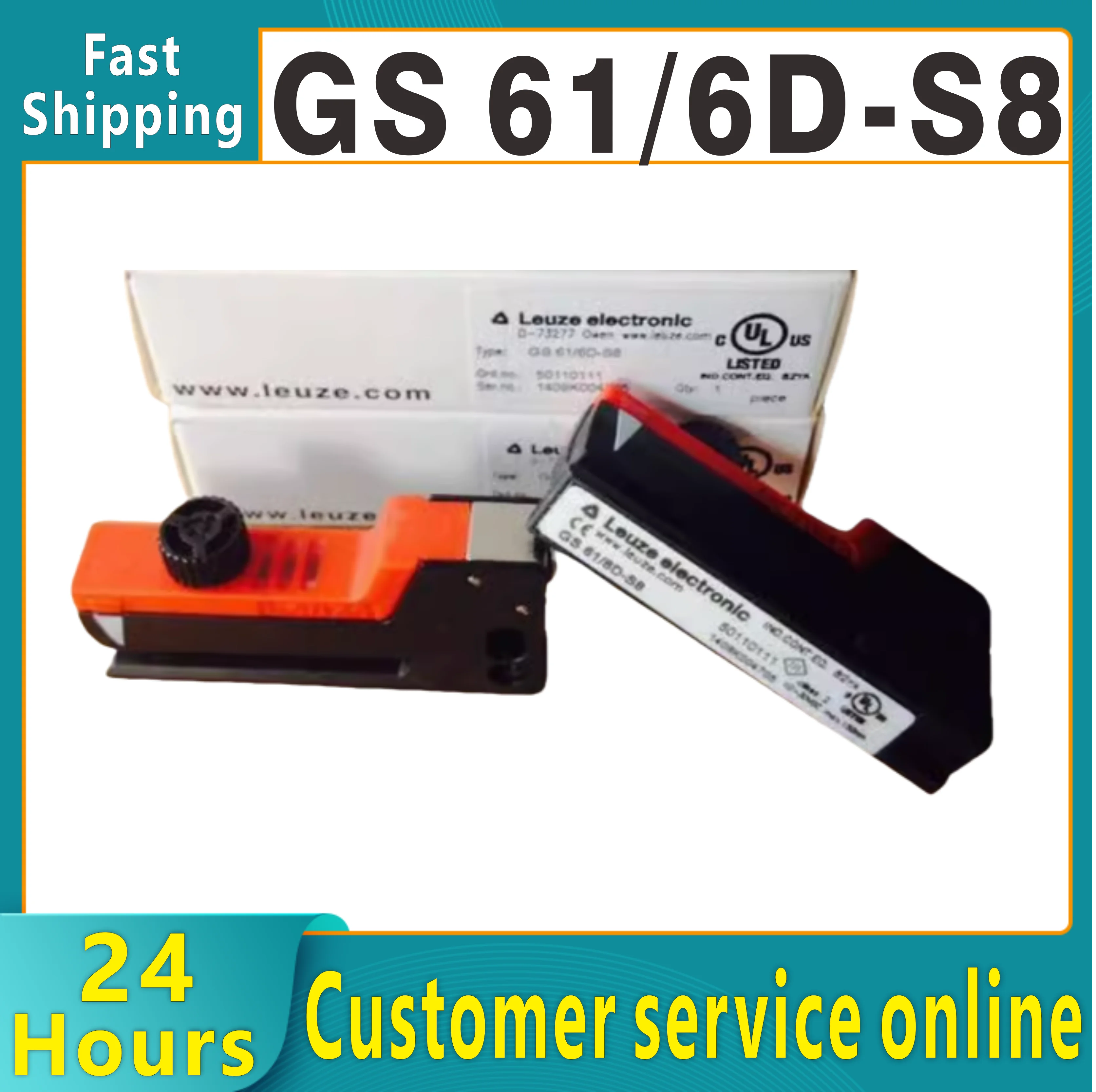 Brandnew original leuze slot sensor gs 61/6d-s8 etiqueta sensor máquina de rotulagem