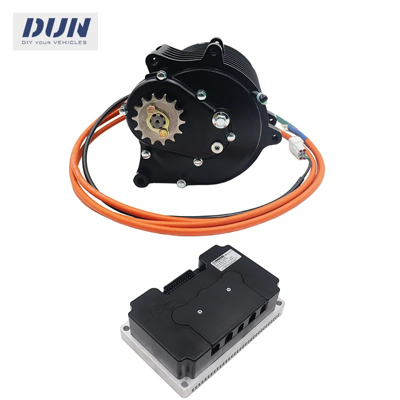 QS138 72v 70H 3000W V3 100kmh BLDC PMSM Mid-Drive Motor with ND72680 Controller Kits