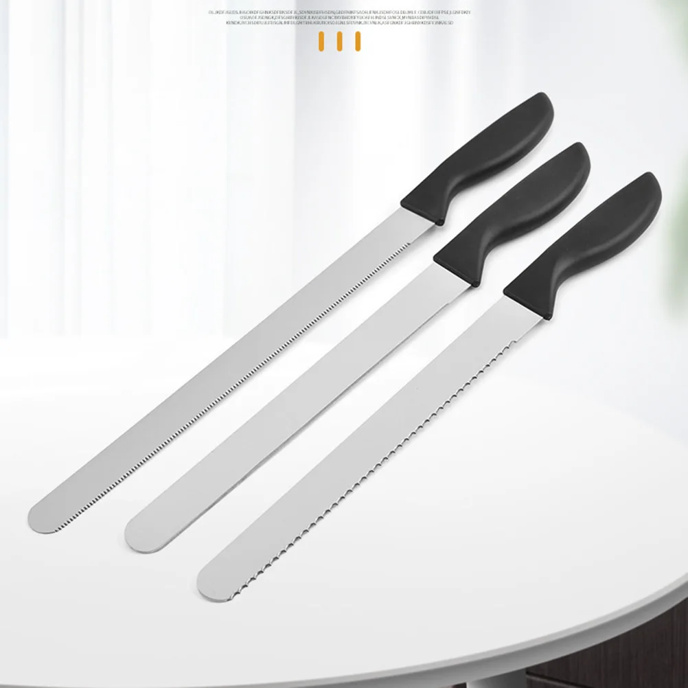 

2Pcs Cream Spatula Scraper Cake Baking Gadget Kitchen Utensil Stainless Steel Pastry Tool Lightweight Practical Use