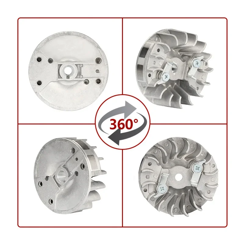 Imagem -05 - Magneto Volante Acessórios para Motosserra a Gasolina Acessórios Wheel Chainsaw Anexo Fit para Husqvarna 136 137 141 142 Ferramentas de Jardim