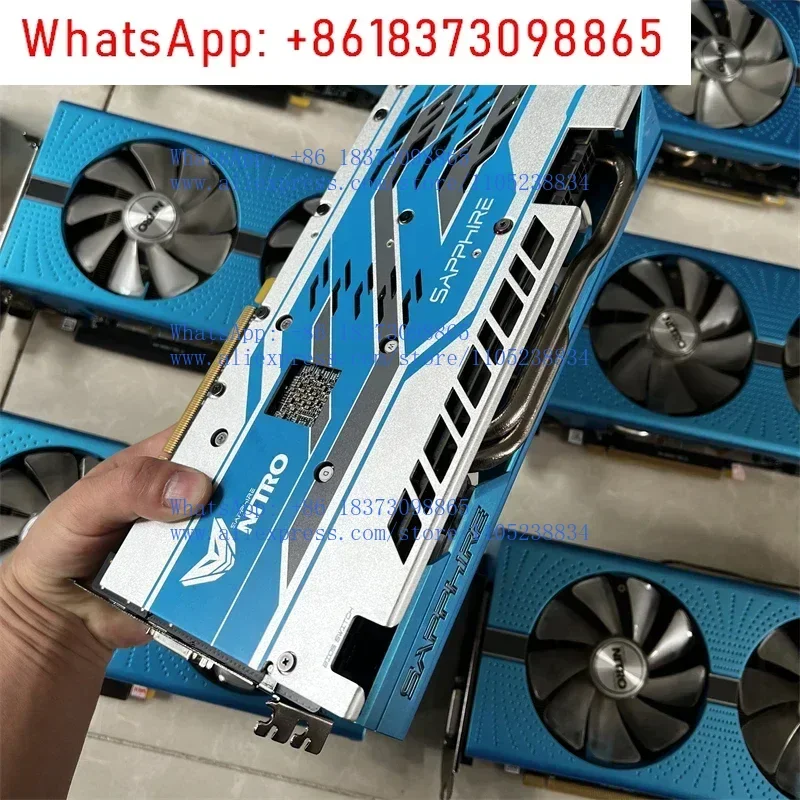 1pcs #For  RX 590 8g GDDR5 2304sp Graphic Cards For Computer gaming Original Radeon Sapphire 590 rx 8g video card