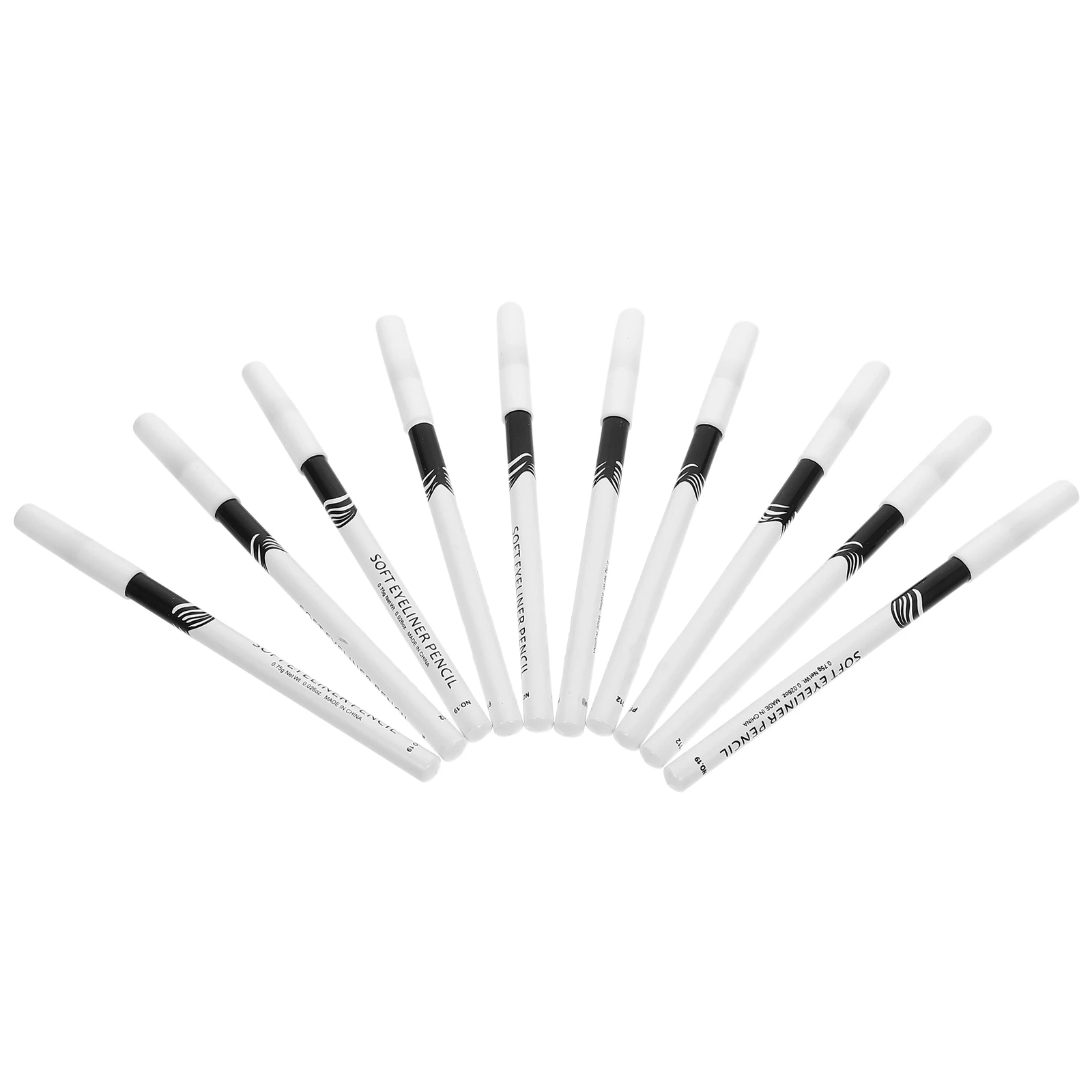 10 قطع من أقلام تحديد العيون عالية الجودة، طويلة الأمد ومقاومة للماء والتلطخ، قلم رسم للعيون للنساء