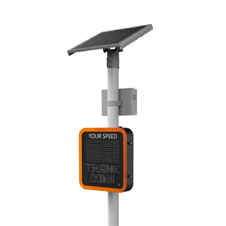 A2107 Electronic Speed Signs Display Radar Speed Alert Trailer Solar Powered