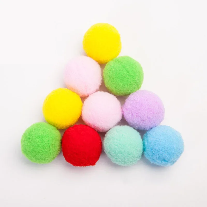 40mm Pompon Mixed Color Pompom Soft Big Fur Balls Fluffy Pompoms Craft Supplies For Toys Wedding Home Decoration 8pc