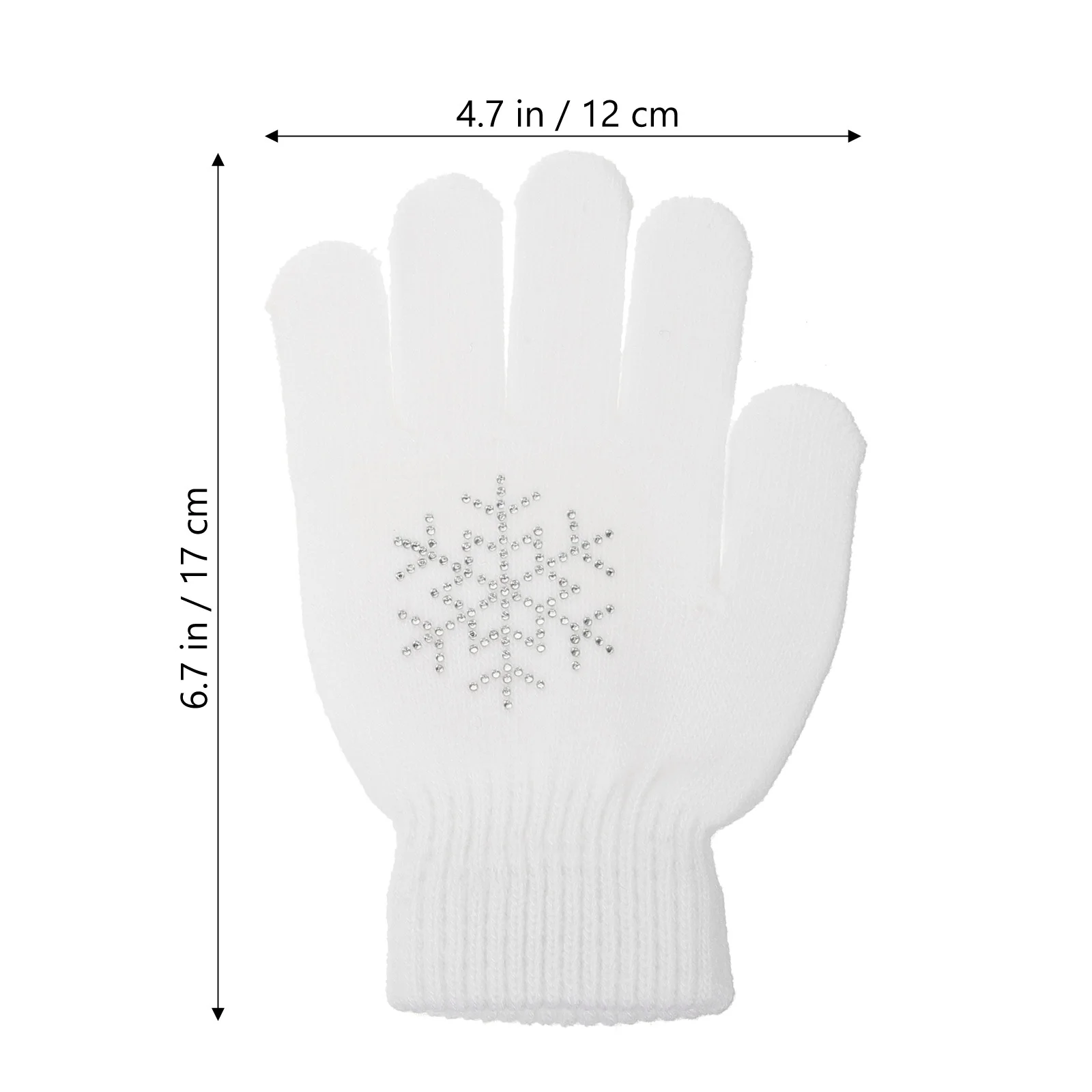 زوج واحد من قفازات التزلج الدافئة المقاومة للماء للنساء والرياضات الشتوية، قفازات قطنية حرارية للتزلج على الجليد والمشي لمسافات طويلة والجري