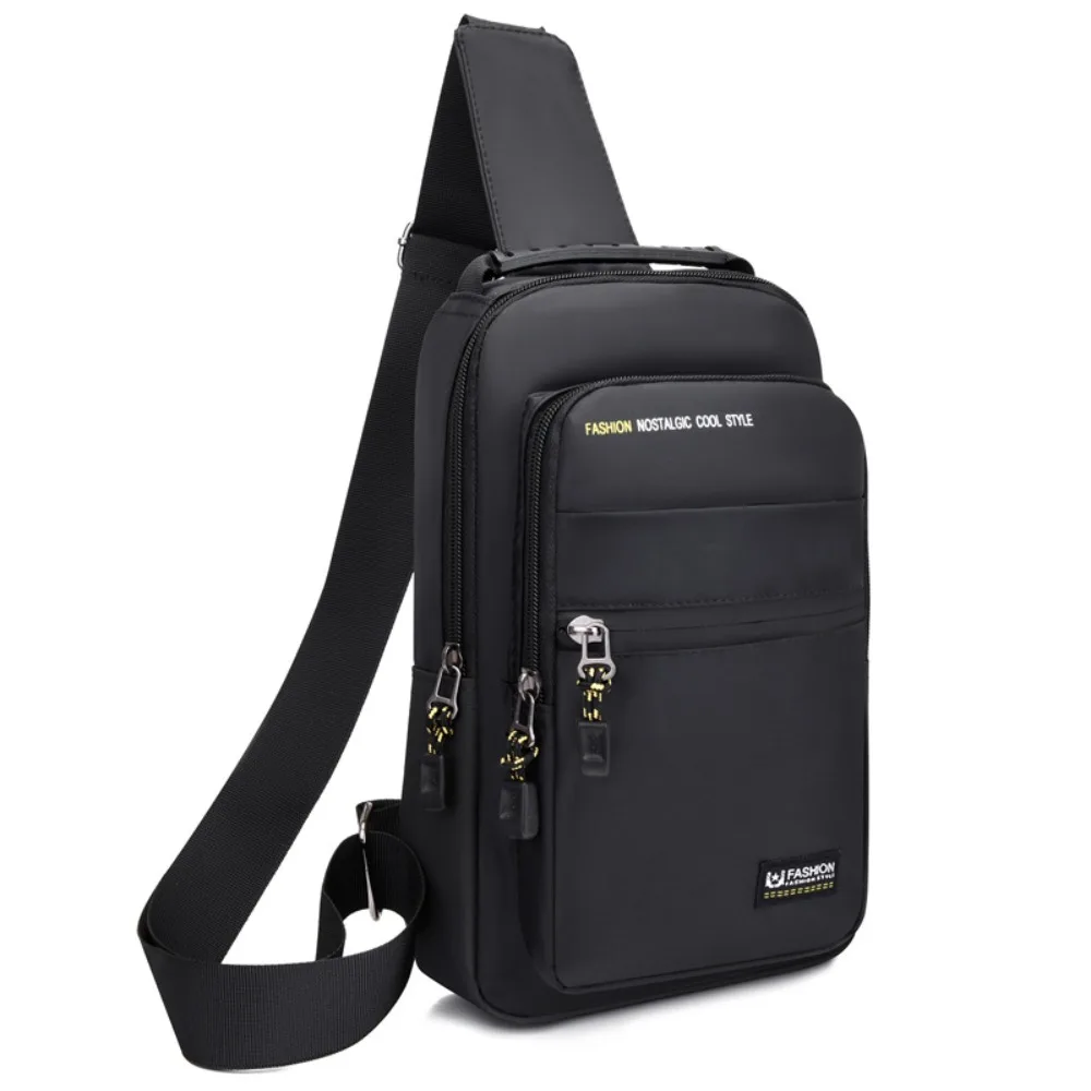 

Oxford Cloth Men's Chest Bag Multifunctional Korean Style Crossbody Bag Adjustable Shoulder Sling Bag Sports Shoulder Bag Male
