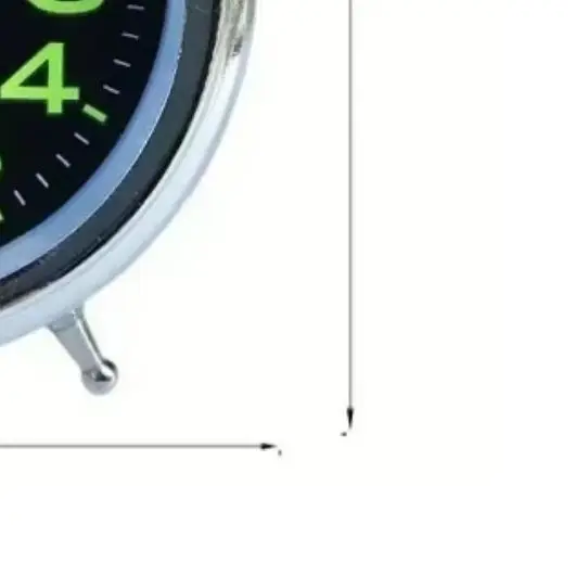 3 Inch Twin Bell Loud Alarm Clock Metal Frame Luminous Dial Battery Operate Desk Table Alarm Clock for Home and Office S3242