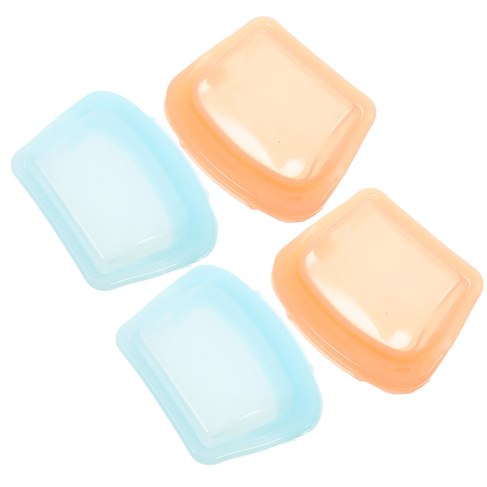 

4pcs Reusable Silicone Medicine Pouches 50Ml Small Clear Travel Organizer For Pills Capsules Medication Storage Case Silicone