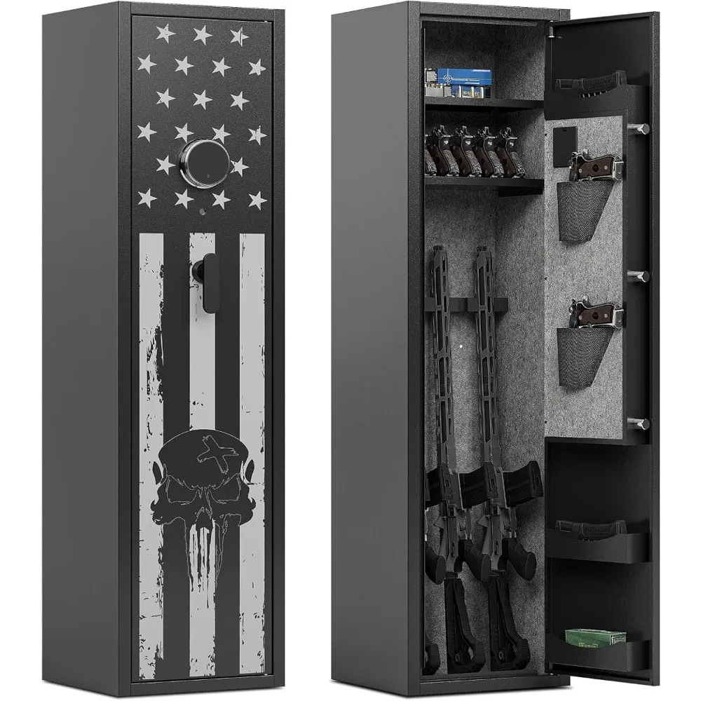 

6 Gun Safe Gun Safes for Rifles and Pistols Large Capacity Rifle Safes Gun Cabinet for Home Rifles and Shotguns Guns Safe