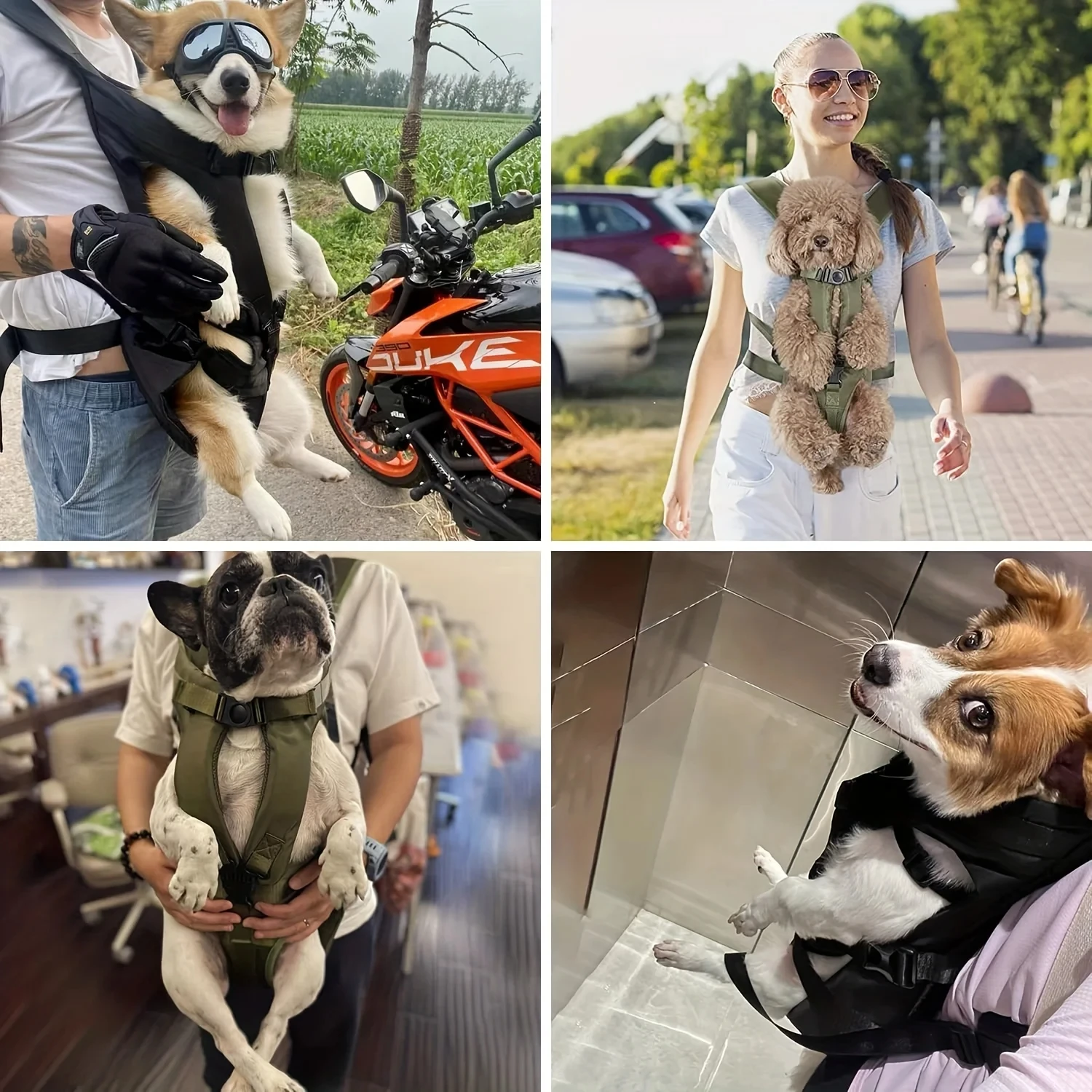 New chest pet bag Encircling large dog backpack convenient to carry out the bag