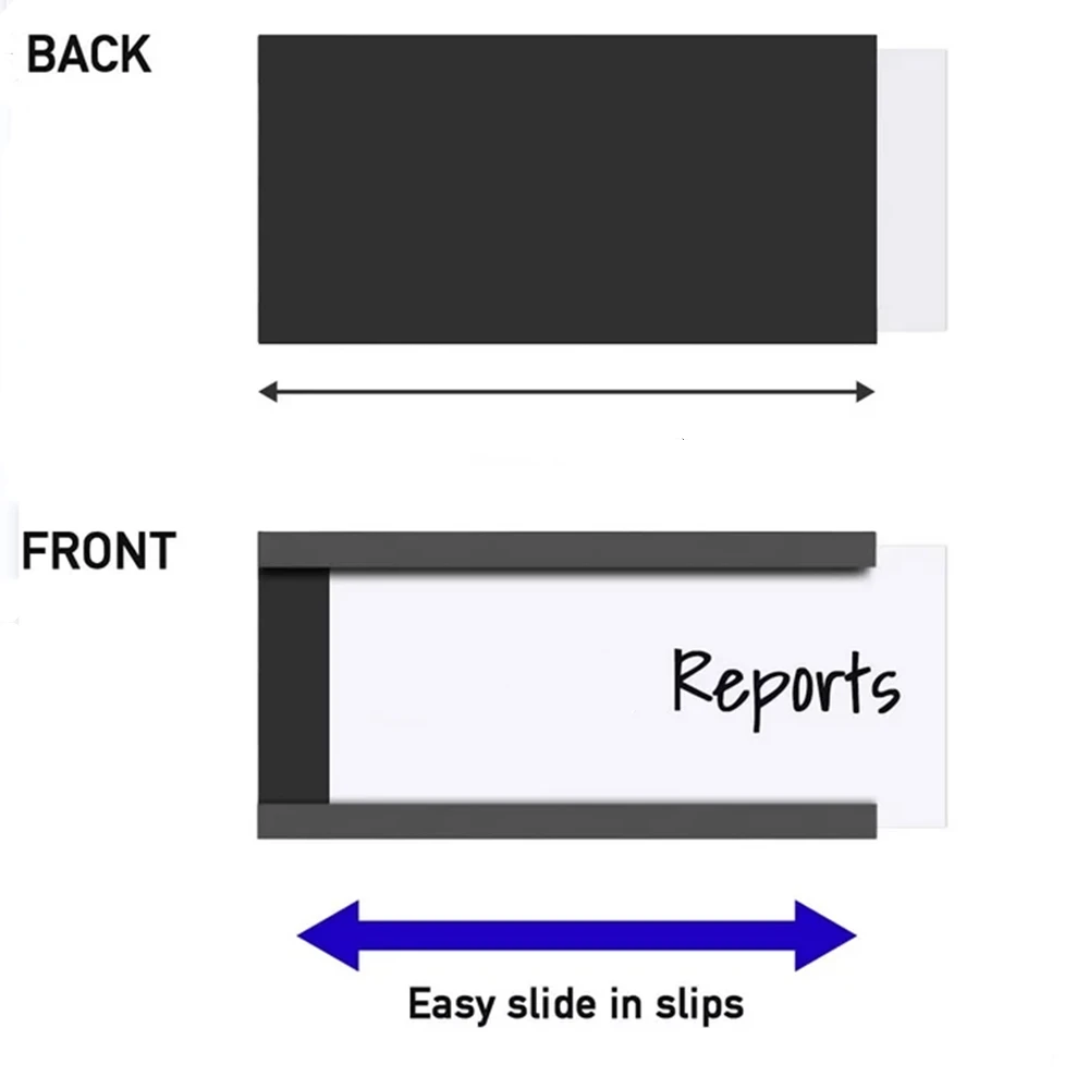 Magnetic Label Holders C-Profile Magnet Strip Rubber Magnets Flexible Label Organization Labels Magnetics Ideal Label Sign Imans