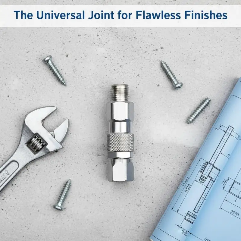High Pressure Spray Hose Swivel Joint 1/4 Inch Stainless Steel Airless 360 Degree Connector for Professional and DIY Painters view 2