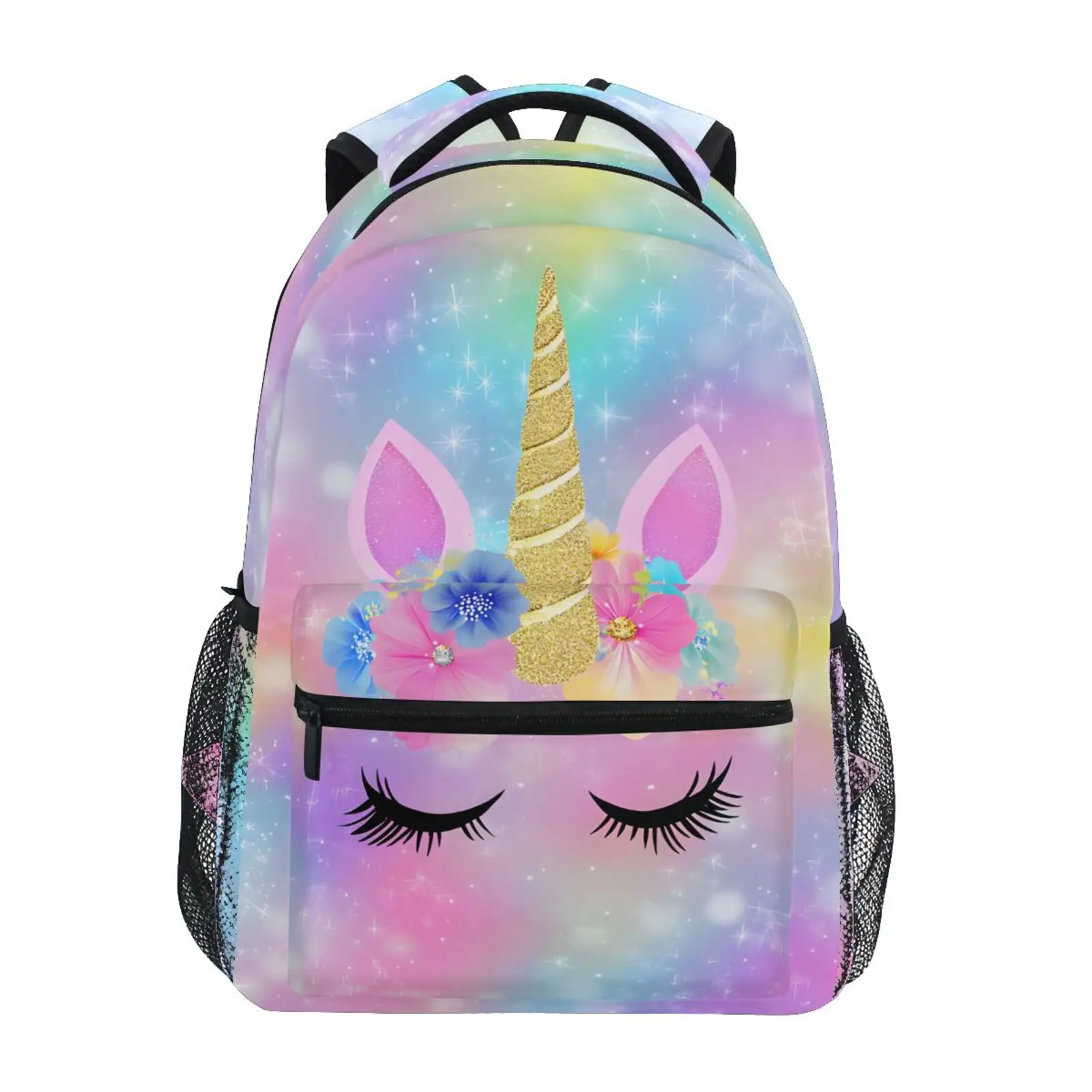 Women School Bags Unicorn Face Backpacks for teenage girls Backpack Student College school book bags for teenage girls kids
