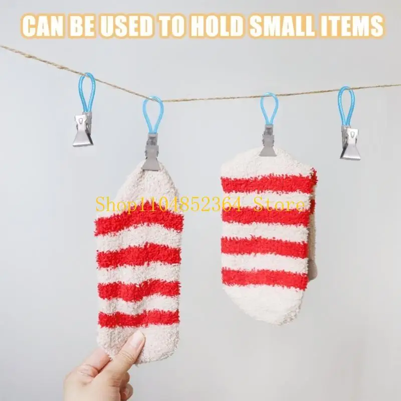 652F 6Pcs Heavy Duty Metal Steel Beach Towel Clip For Outdoor Pool Bath Towels