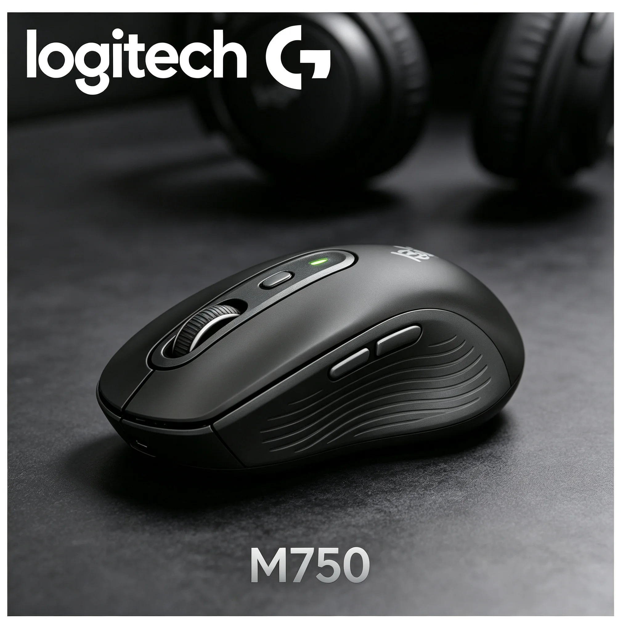 Logitech M750 Wireless Mouse Stable Accurate Positioning Comfort Grip Mice For Light Gaming Office Productivity