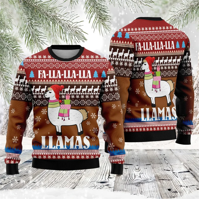 

3D Printed Cute Piggy Sweatshirt For Men Funny Pig Farm Christmas Pattern Hoodies Casual Harajuku Loose Tops Round Neck Pullover