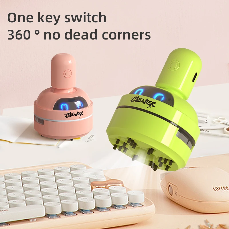 Pembersih desktop, pengisian daya USB elektrik, penyedot debu desktop, penyapu remah karet, penghilang debu keyboard mini