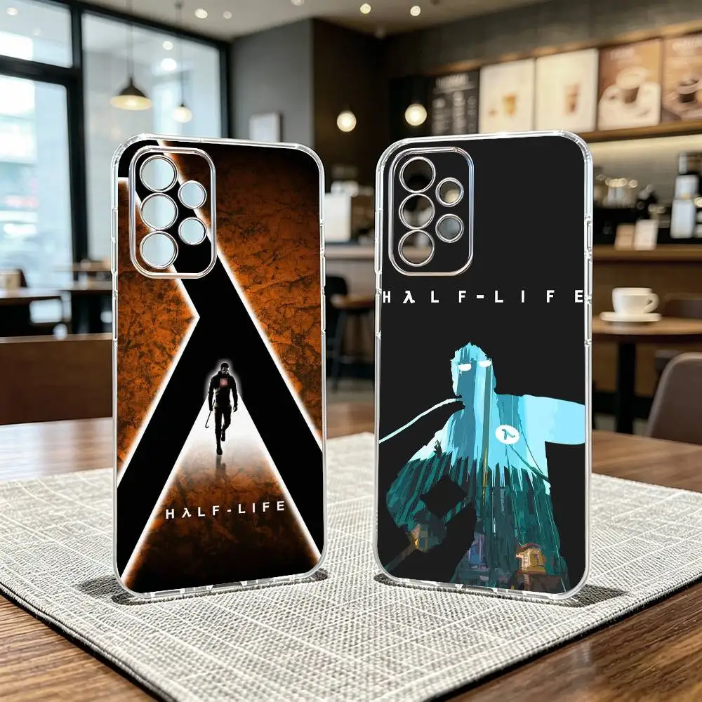 

H-Half L-Life Game Phone Case For Samsung S25,S24,S21,S22,S23,S30,Ultra,S20,Plus,Fe Transparent Cover