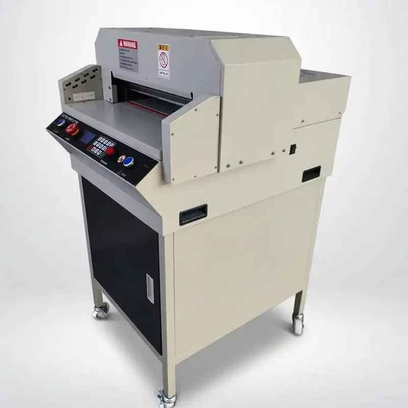 Fully Automatic 450Mm Electric Guillotine Paper Cutter Digital Display Independent Pressure Clamp Hydraulic Trimming