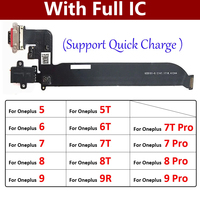 New For Oneplus 5 A5000 5T A5010 6 6T 7 7T 8 8T 9 Pro 9R USB Charging Port Dock Charger Plug Connector Board Flex Cable