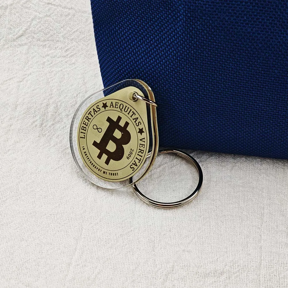 Escape From Tarkov Acryl-Schlüsselanhänger TerraGroup Labs Schlüsselkarten-Anhänger Bitcoin 0.2BTC Schlüsselring für Spielfans Cosplay Taschenanhänger Spielzeug Geschenk – Detail 3