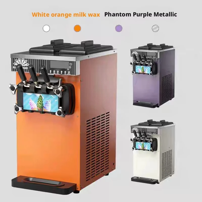 Commercial Automatic Stainless Steel Milk Based Soft Ice Cream Machine Single Flavor Small Ice Cream Machine