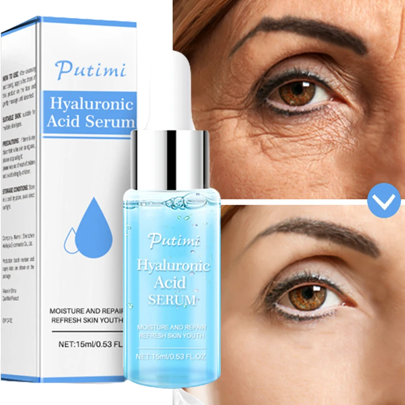 Pure Hyaluronic Acid Eye Serum Firm Face Product Anti-Aging Wrinkles Fine Lines Removal Repair Dry Skin Brighten Moisturize Care