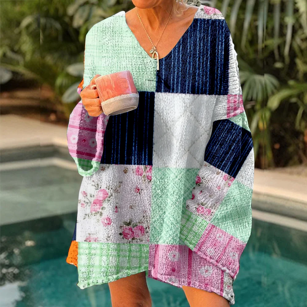 

Autumn Winter Knitted flower sweaters Women's Oversized Sweaters Lightweight Pullover Trendy Soft Outfits Y2k jumpers for girls