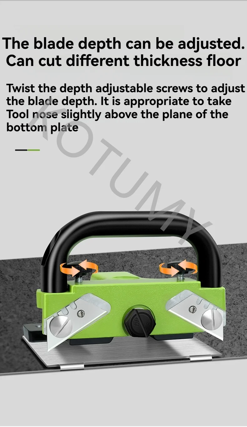 Aluminum alloy floor sewing machine for floor trimming construction tool, used for seam joining of splicers