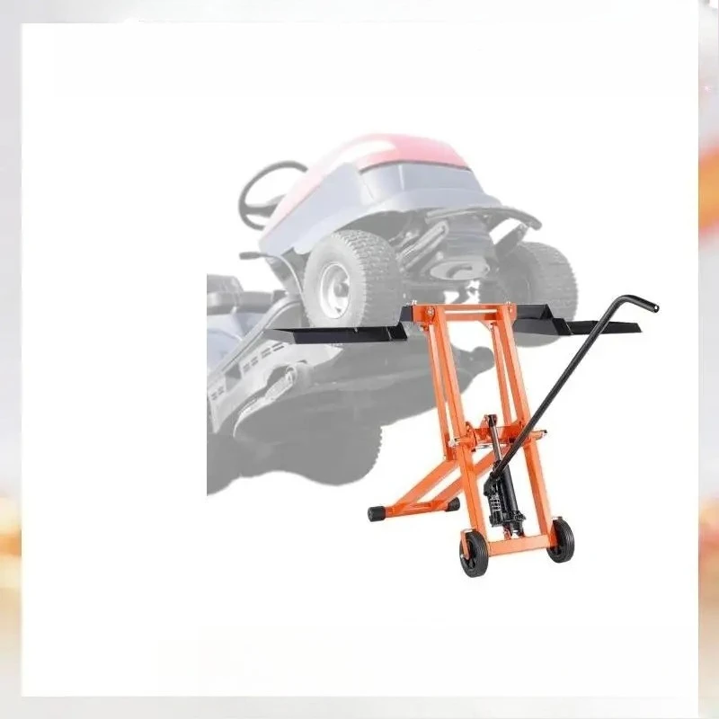 

Lawn Mower Lift with Hydraulic/Threaded jack, 500/880 Lbs Adjustable Movable Lawn Lifter for Lawn Mower Garden Tractor