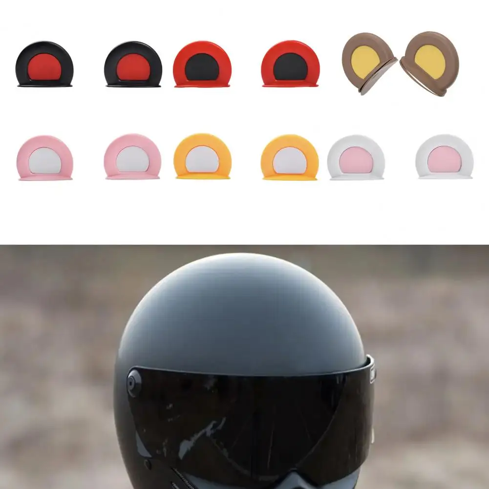 Multicolor 1 Pair Convenient Anti Corrosion Helmet Ears Decor Plastic Helmet Decoration Creative   Helmet Accessory