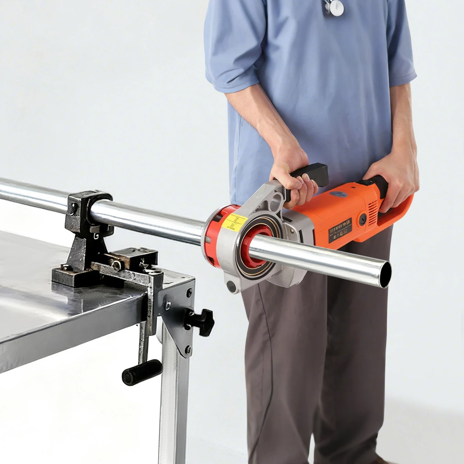 

Pipe Threader, Electric Threading Machine Kit with 6 Dies (2"-1/2"), 2300W Pipe Threading Tool for Steel, Iron, Copper Pipes